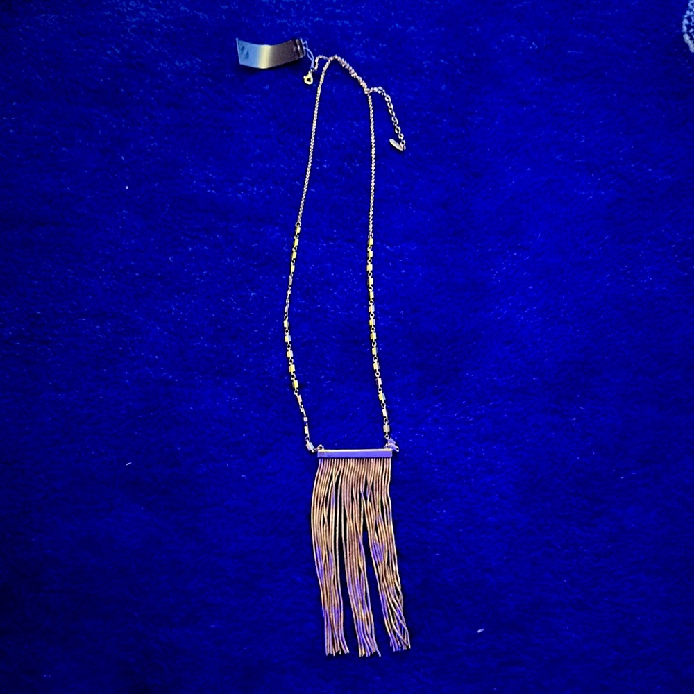 Long tassel “gold” necklace